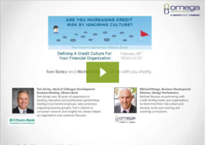 Defining a Credit Culture for Your Organization Webinar